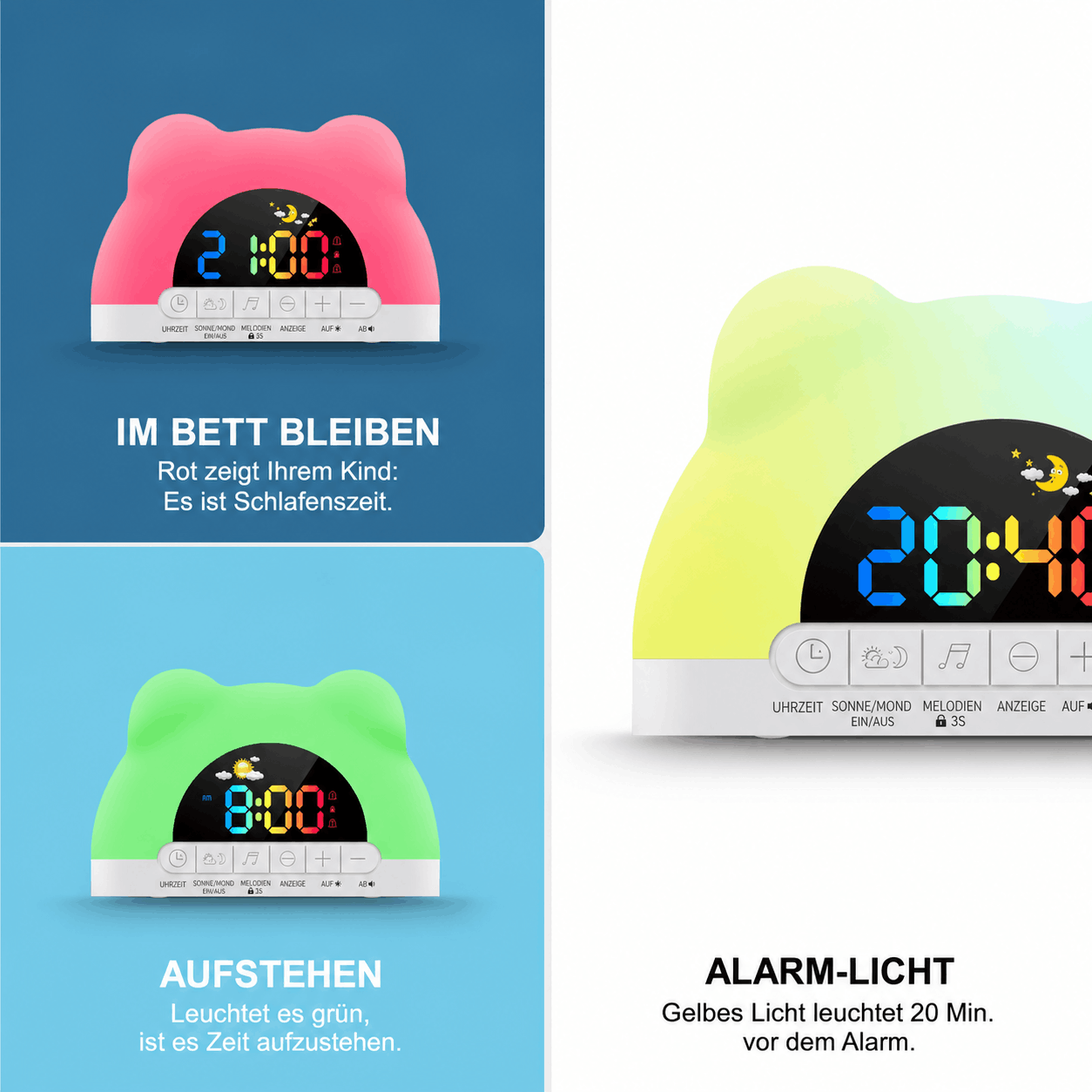 SleepBuddy – Kinderwecker mit Schlaftrainer & Nachtlicht