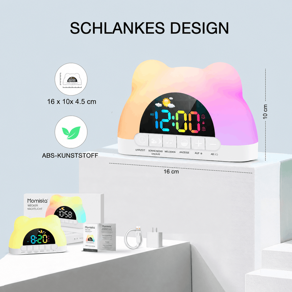 SleepBuddy – Kinderwecker mit Schlaftrainer & Nachtlicht