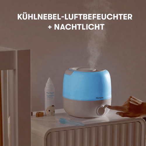 AirCalm – Luftbefeuchter mit Nachtlicht & Aroma-Diffuser