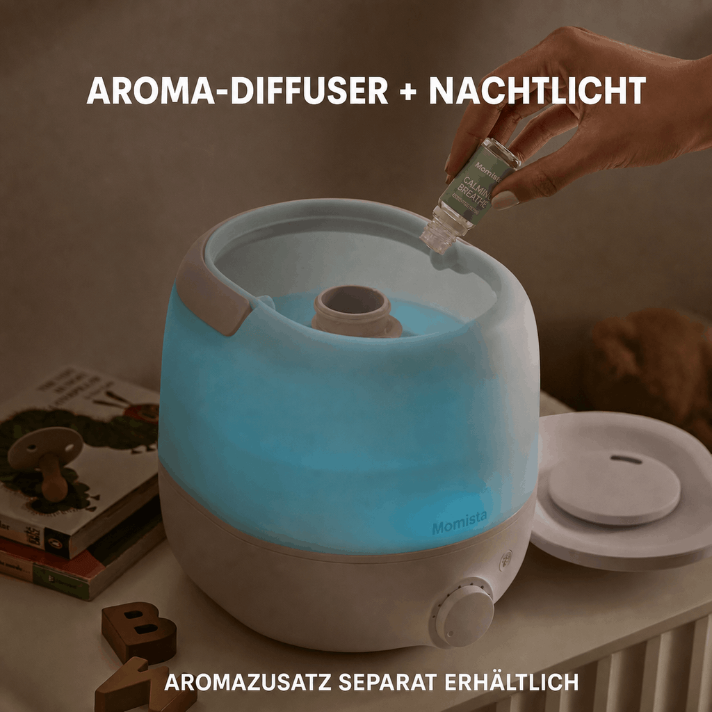 AirCalm – Luftbefeuchter mit Nachtlicht & Aroma-Diffuser