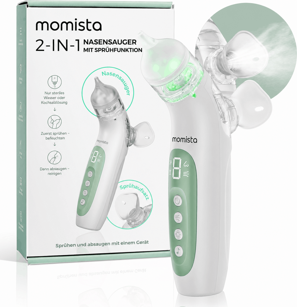 NoseCare – Elektrischer Nasensauger für Babys mit Sprühfunktion