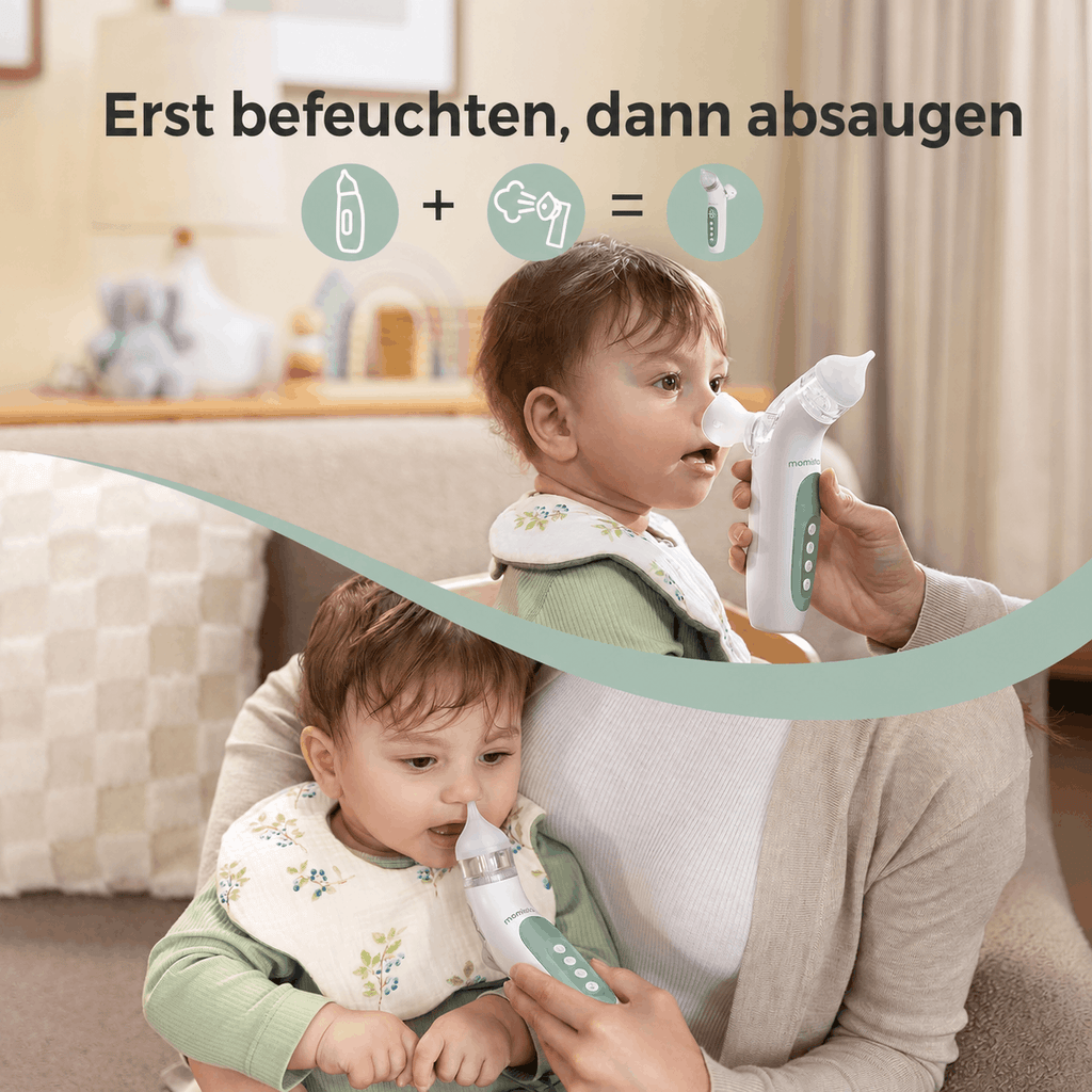 NoseCare – Elektrischer Nasensauger für Babys mit Sprühfunktion