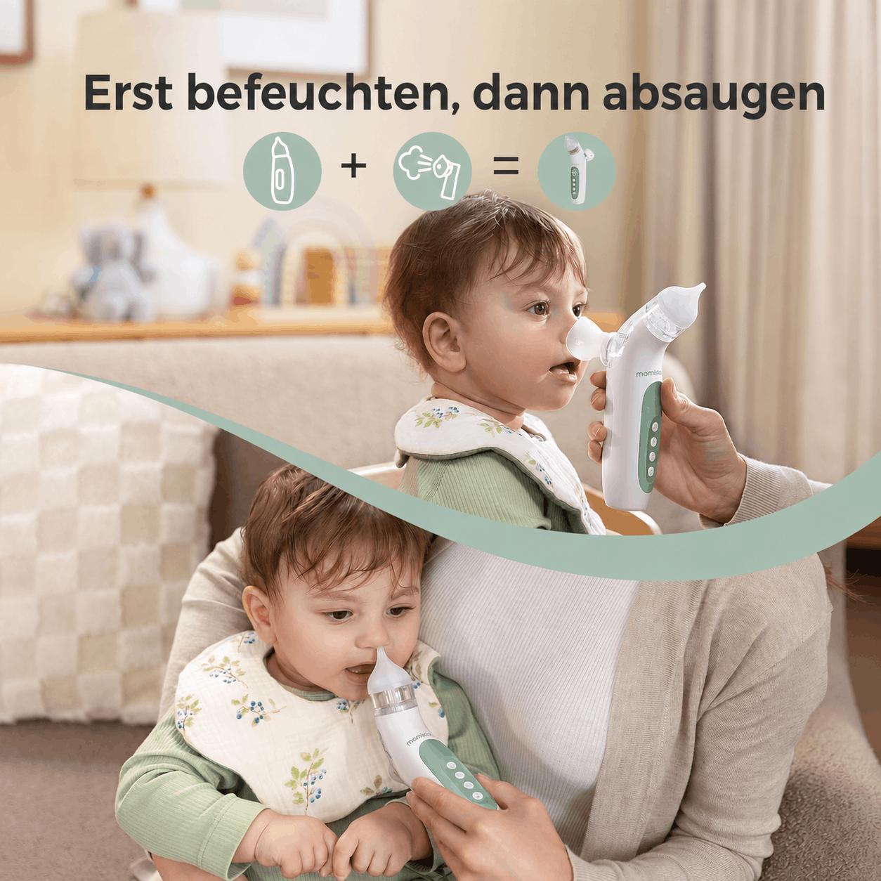 NoseCare – Elektrischer Nasensauger für Babys mit Sprühfunktion