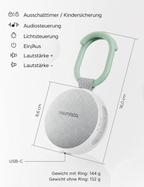 DreamGo – Mobile Einschlafhilfe mit White Noise & Nachtlicht