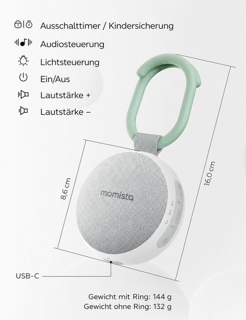DreamGo – Mobile Einschlafhilfe mit White Noise & Nachtlicht