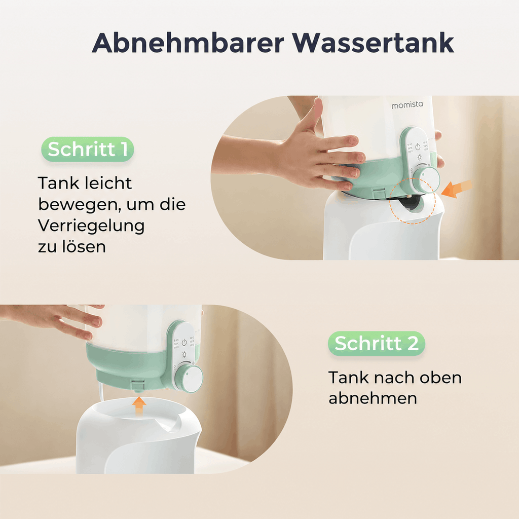 AquaReady – Wasserwärmer für Babynahrung mit Temperaturwahl