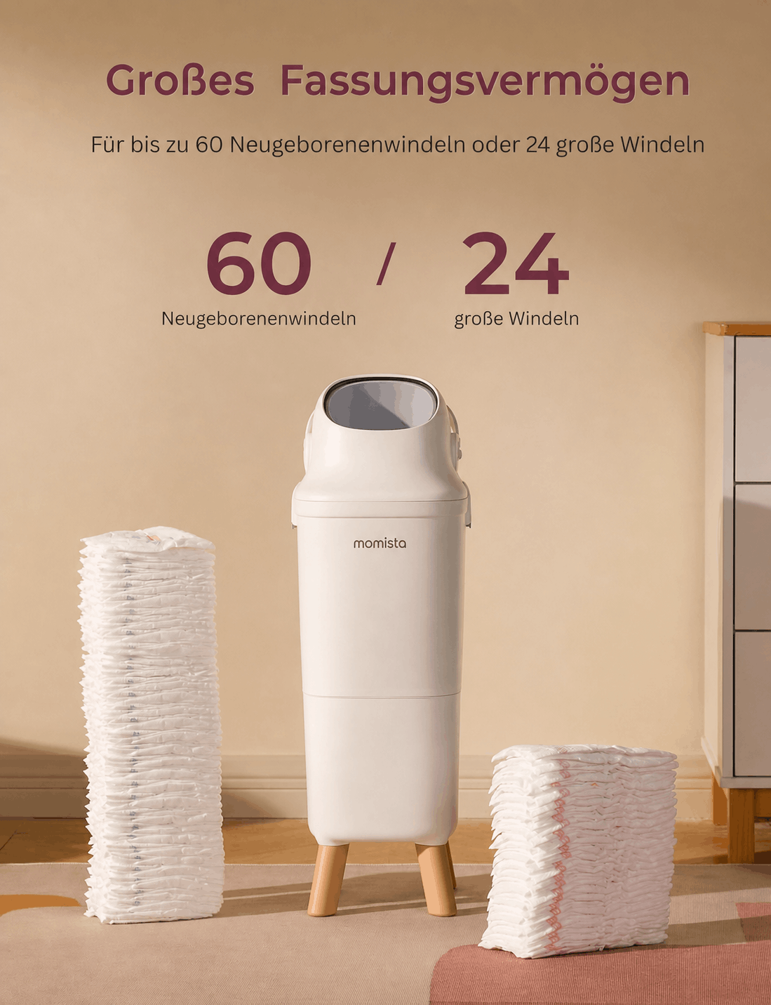 PureBin – Windeleimer mit Geruchsverschluss