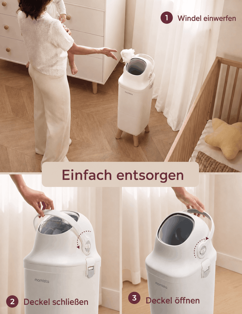 PureBin – Windeleimer mit Geruchsverschluss