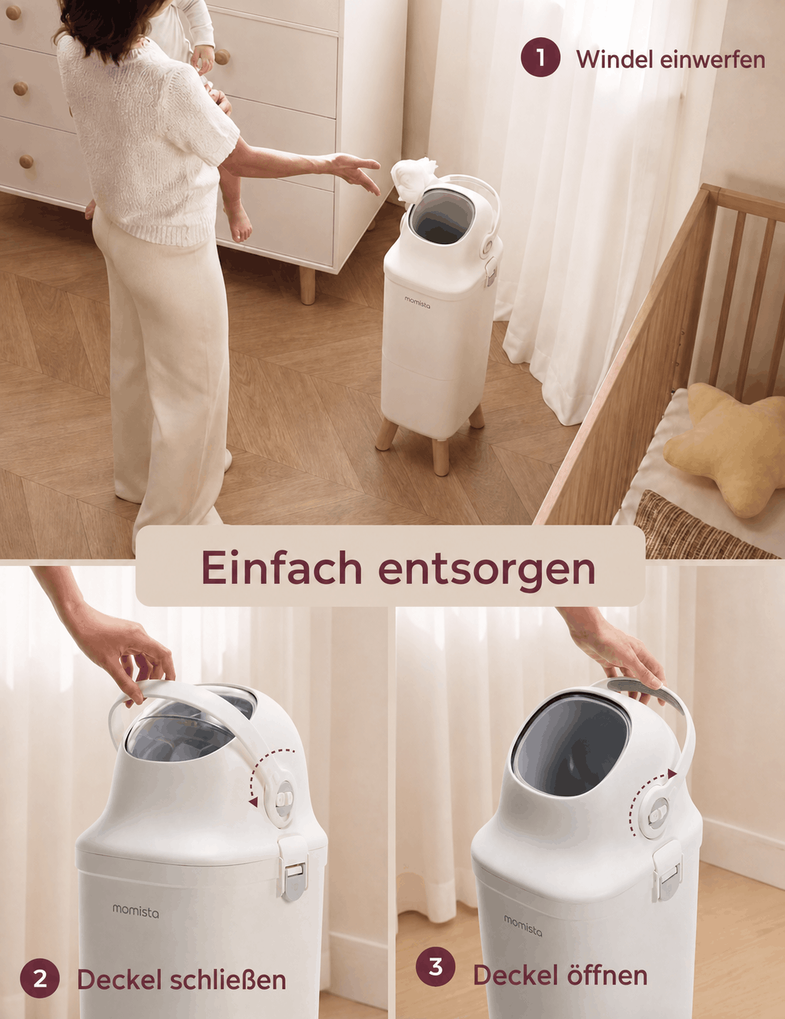 PureBin – Windeleimer mit Geruchsverschluss