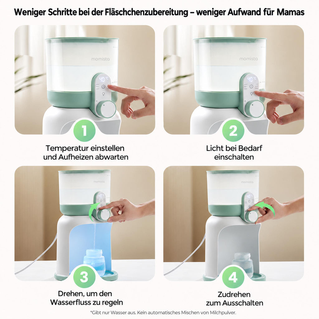 AquaReady – Wasserwärmer für Babynahrung mit Temperaturwahl