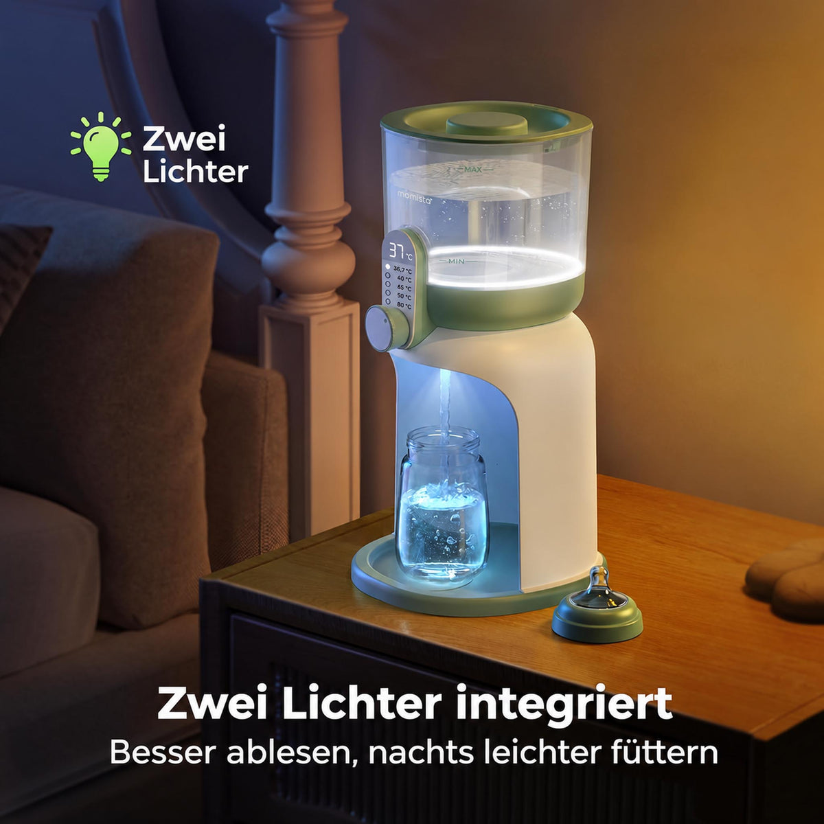 AquaReady – Wasserwärmer für Babynahrung mit Temperaturwahl