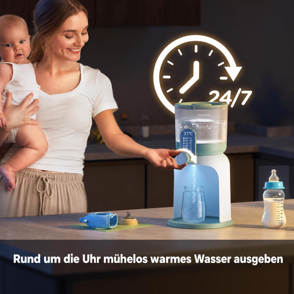 AquaReady – Wasserwärmer für Babynahrung mit Temperaturwahl
