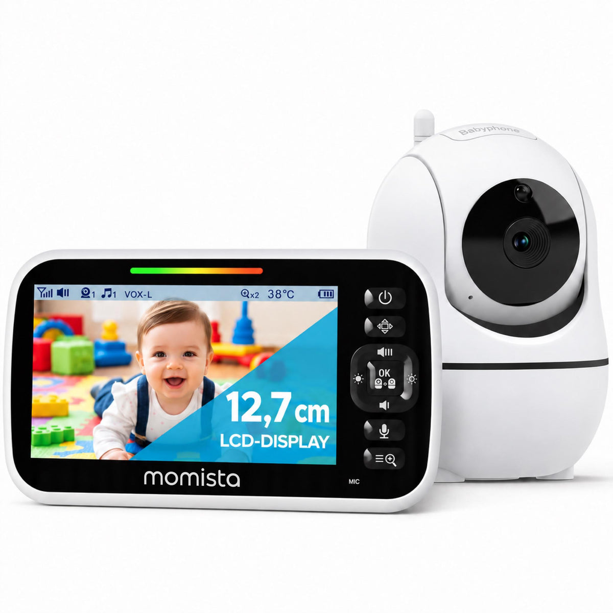 BabyView – Babyphone mit Kamera & 5-Zoll-Display