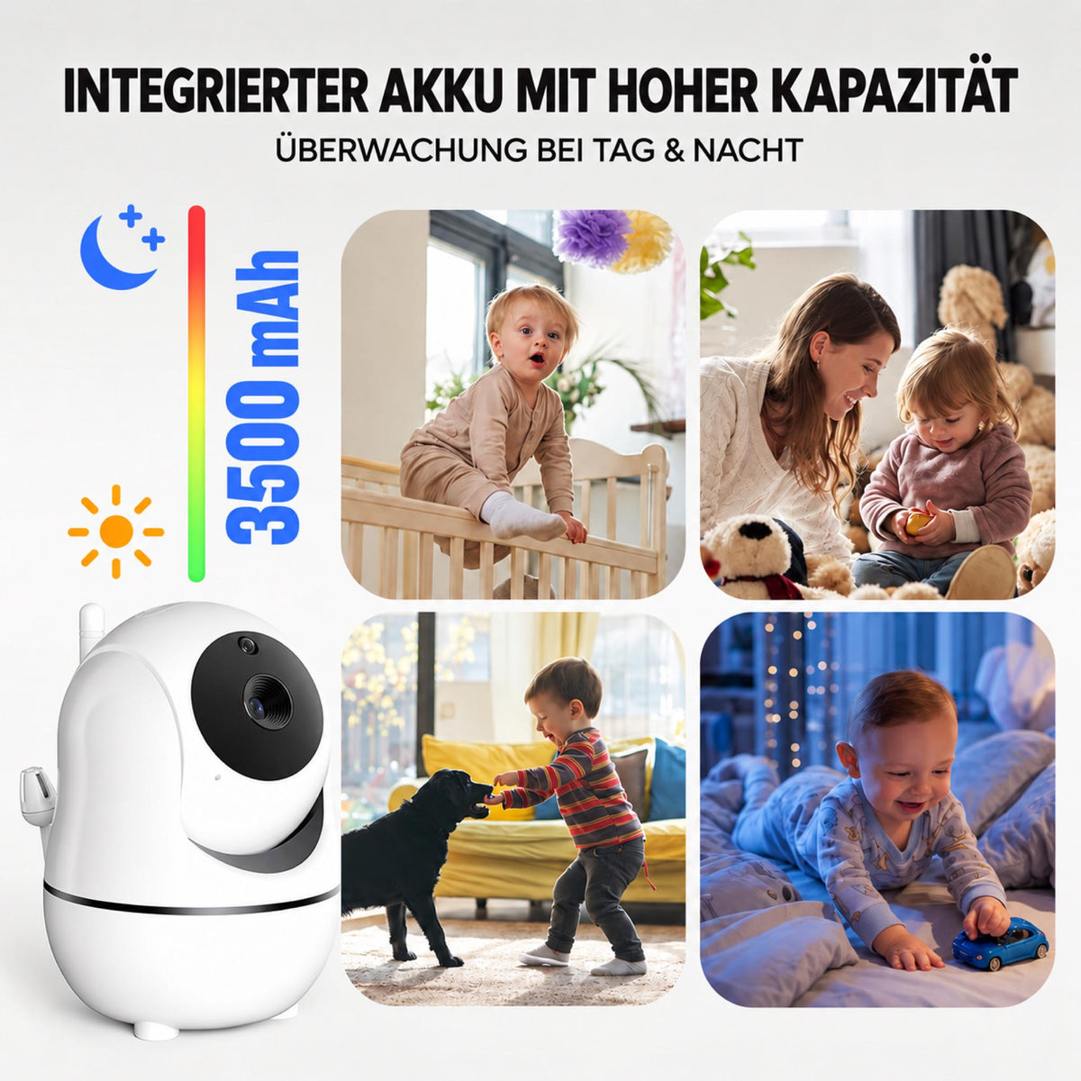 BabyView – Babyphone mit Kamera & 5-Zoll-Display