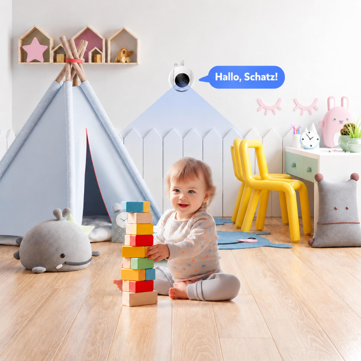 BabyView – Babyphone mit Kamera & 5-Zoll-Display