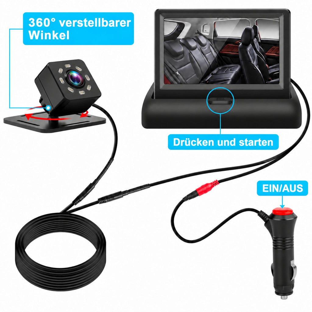 BabyView Drive – Baby-Autokamera mit 4,3-Zoll-Monitor