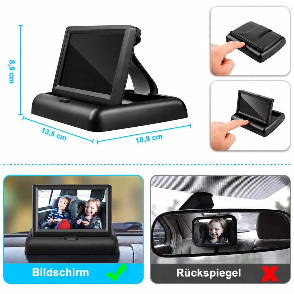 BabyView Drive – Baby-Autokamera mit 4,3-Zoll-Monitor