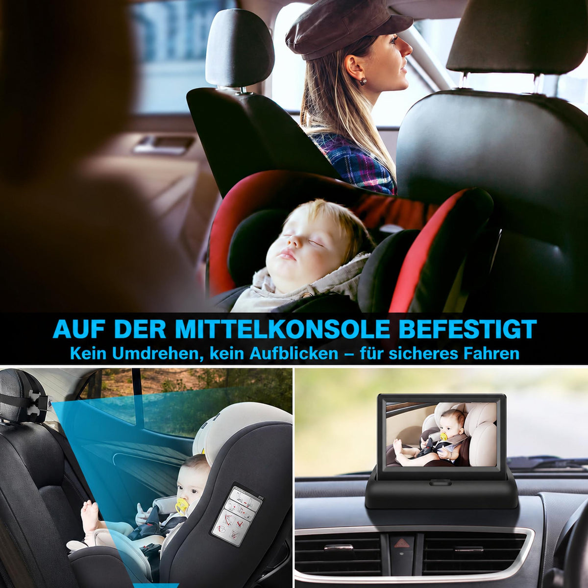 BabyView Drive – Baby-Autokamera mit 4,3-Zoll-Monitor