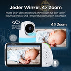 BabyView Pro+ Full-HD Babyphone mit 5,5-Zoll-Display