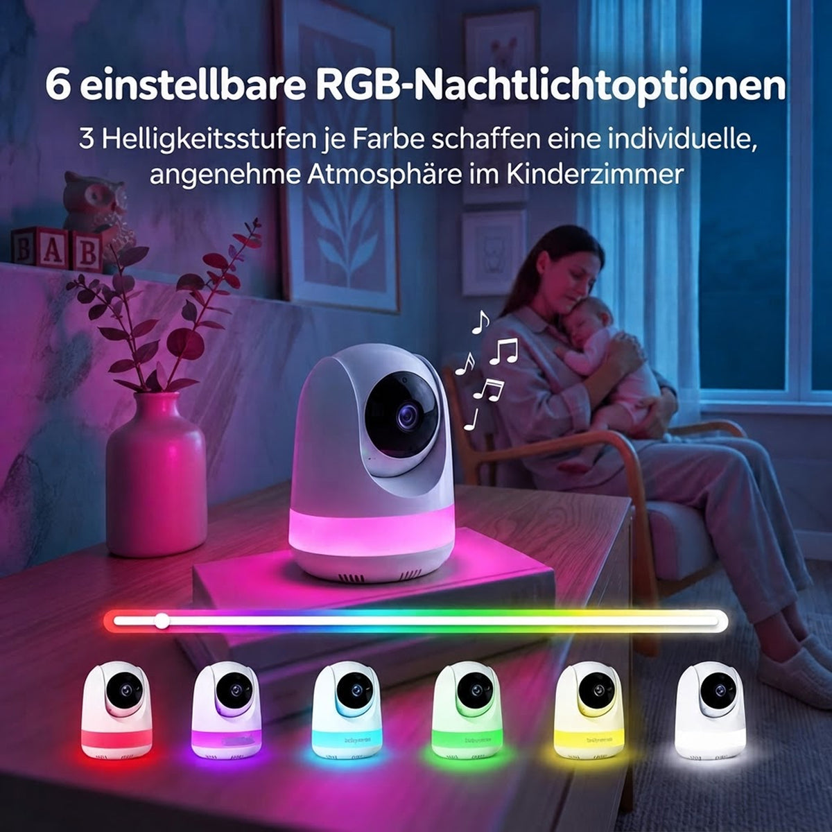 BabyView Pro+ Full-HD Babyphone mit 5,5-Zoll-Display
