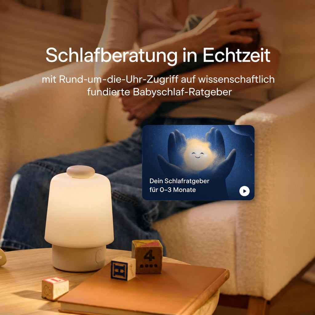 DreamGlow – White Noise Gerät mit Nachtlicht & App