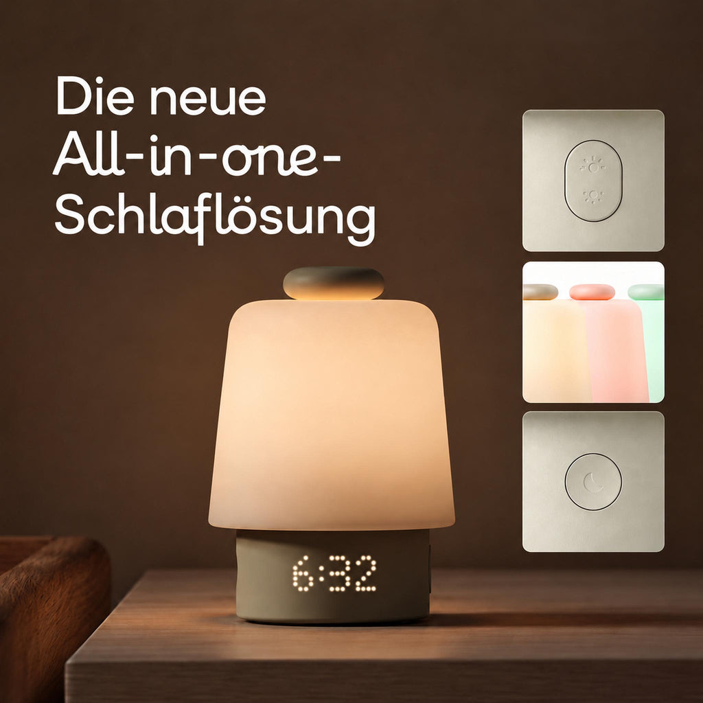 DreamGlow – White Noise Gerät mit Nachtlicht & App