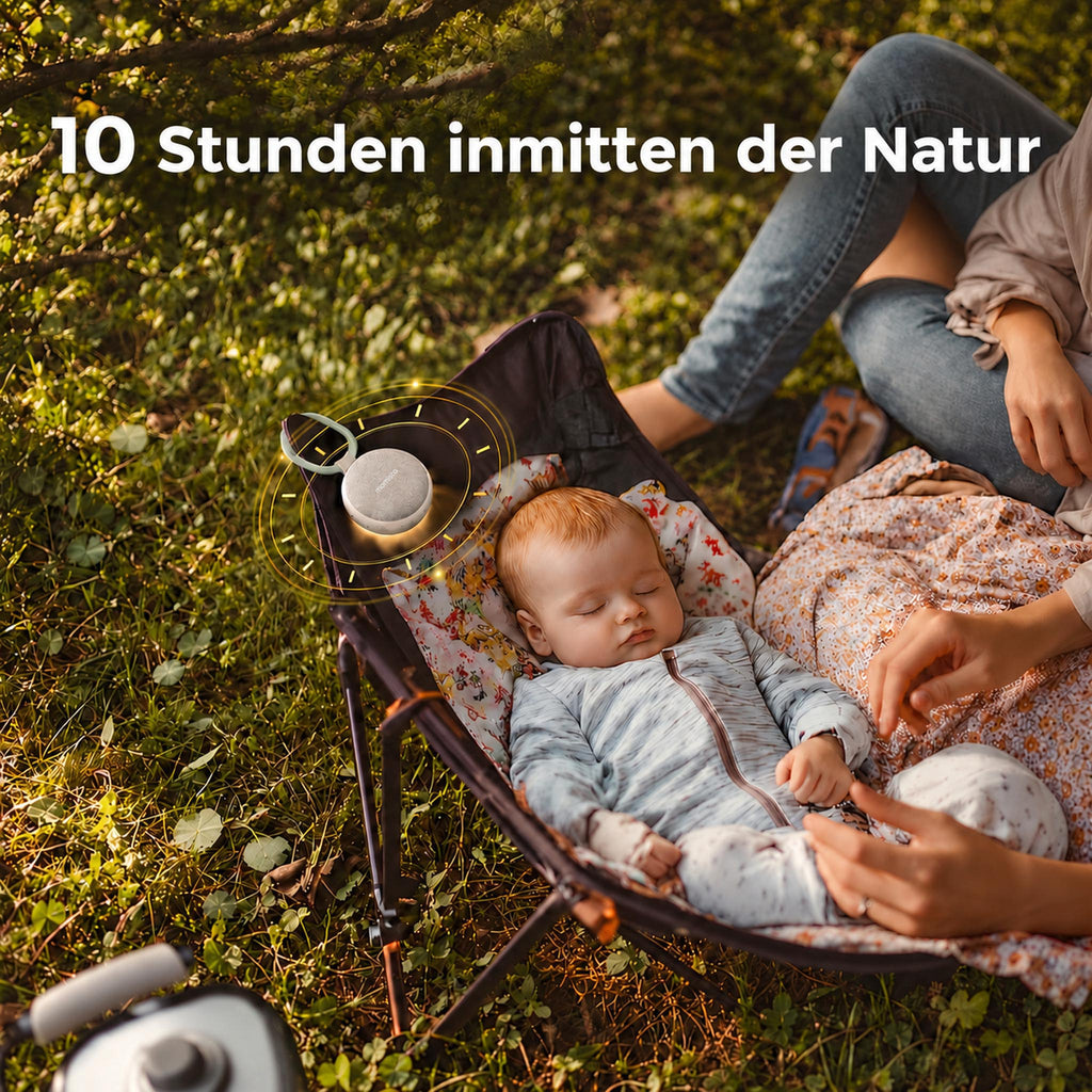 DreamGo – Mobile Einschlafhilfe mit White Noise & Nachtlicht