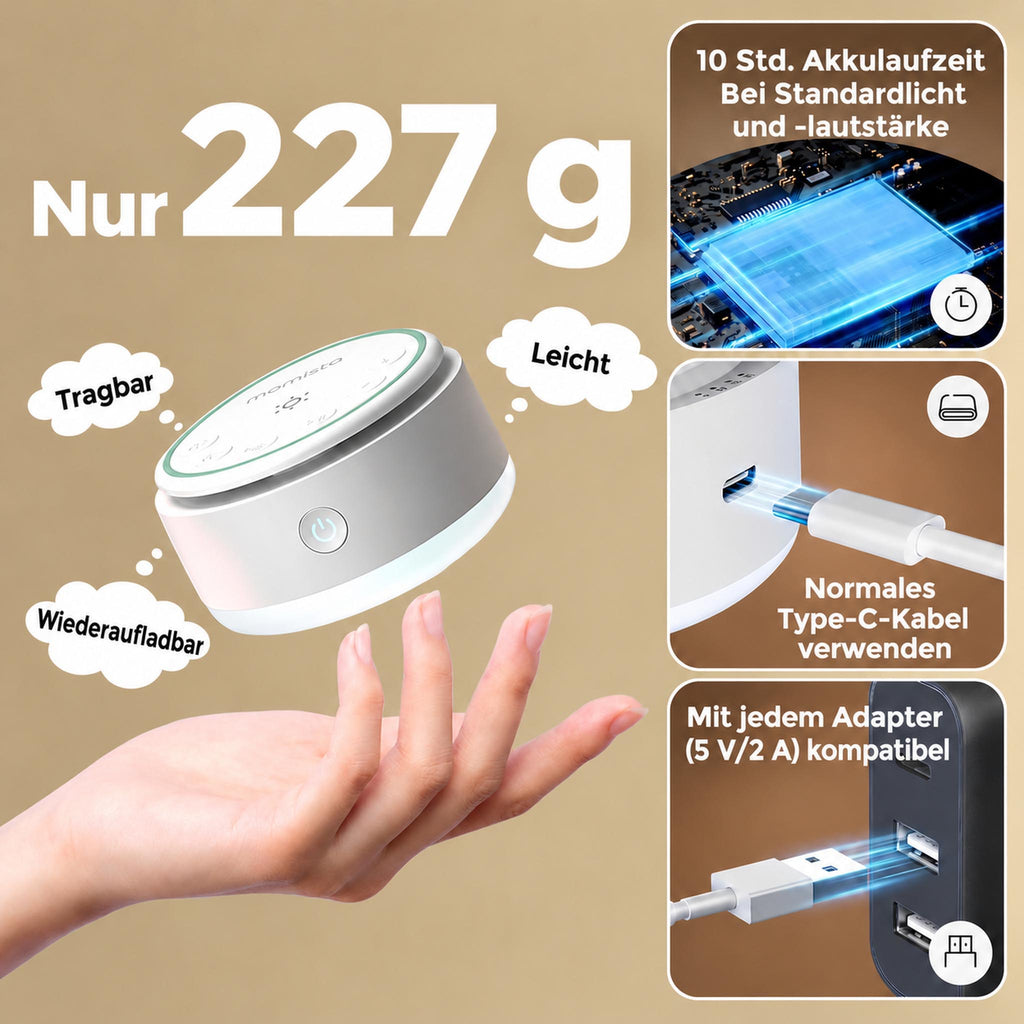 DreamMini – Tragbares White Noise Gerät für Babys