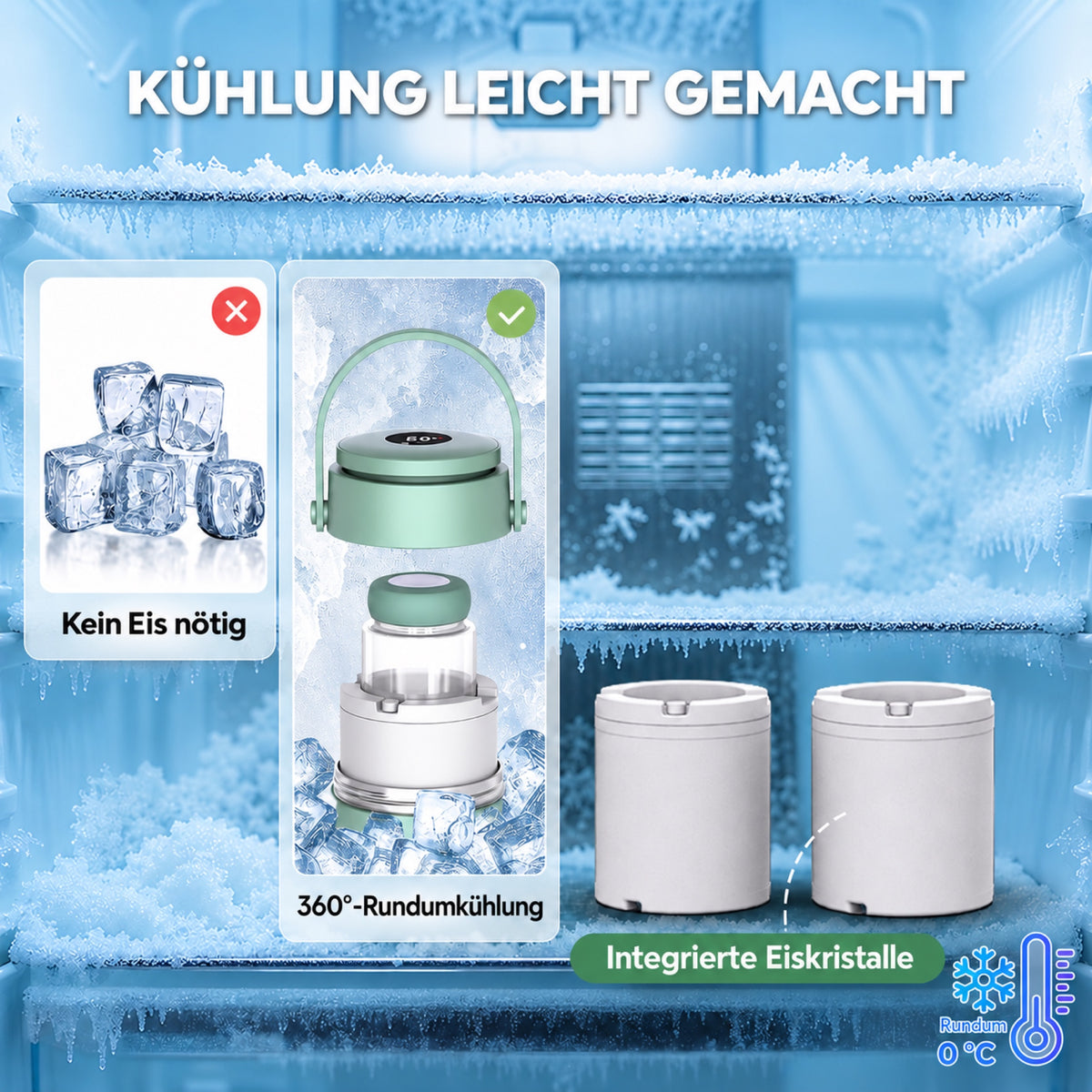MilkChill Temp+ Muttermilchkühler mit Temperaturanzeige