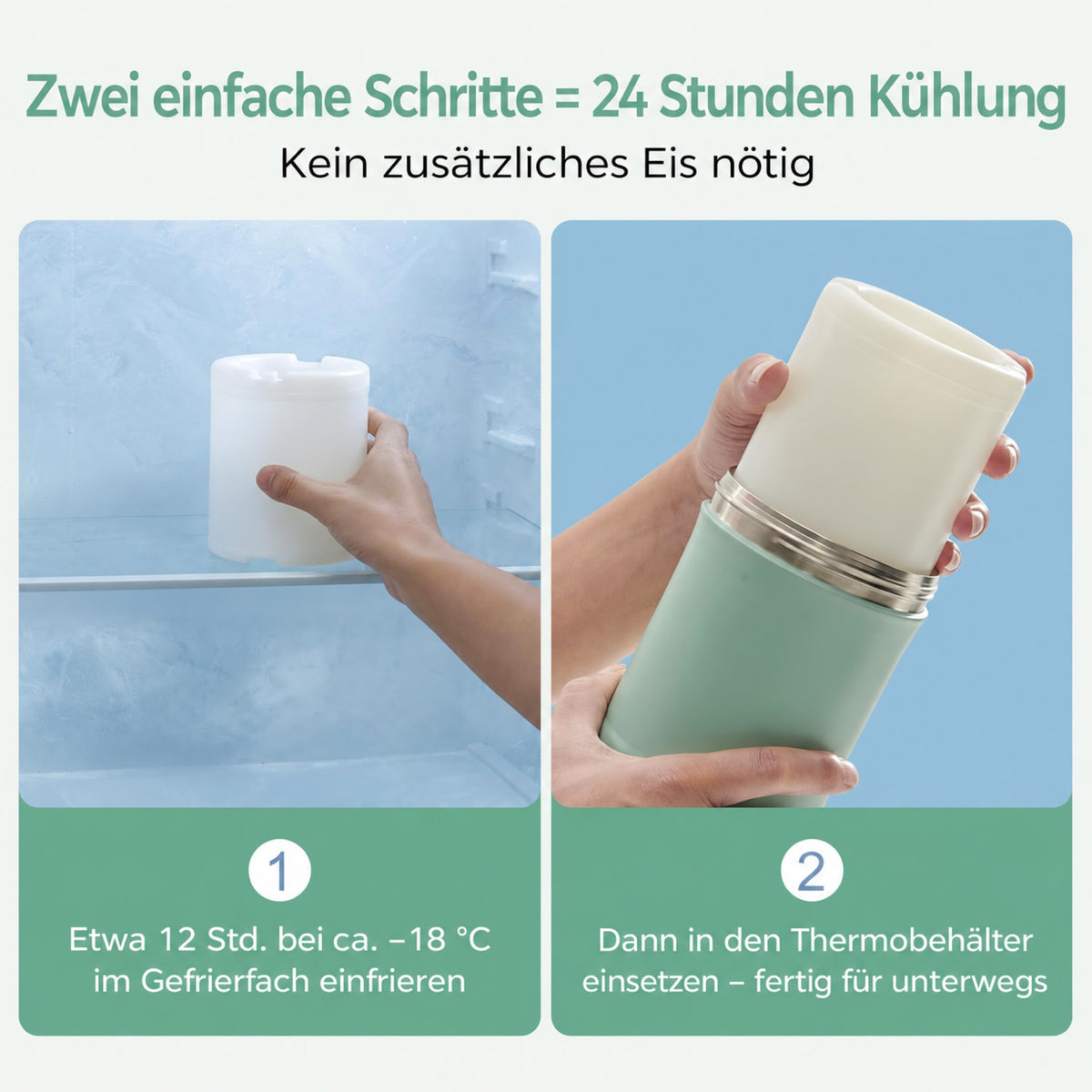 MilkChill – Tragbarer Muttermilchkühler für unterwegs
