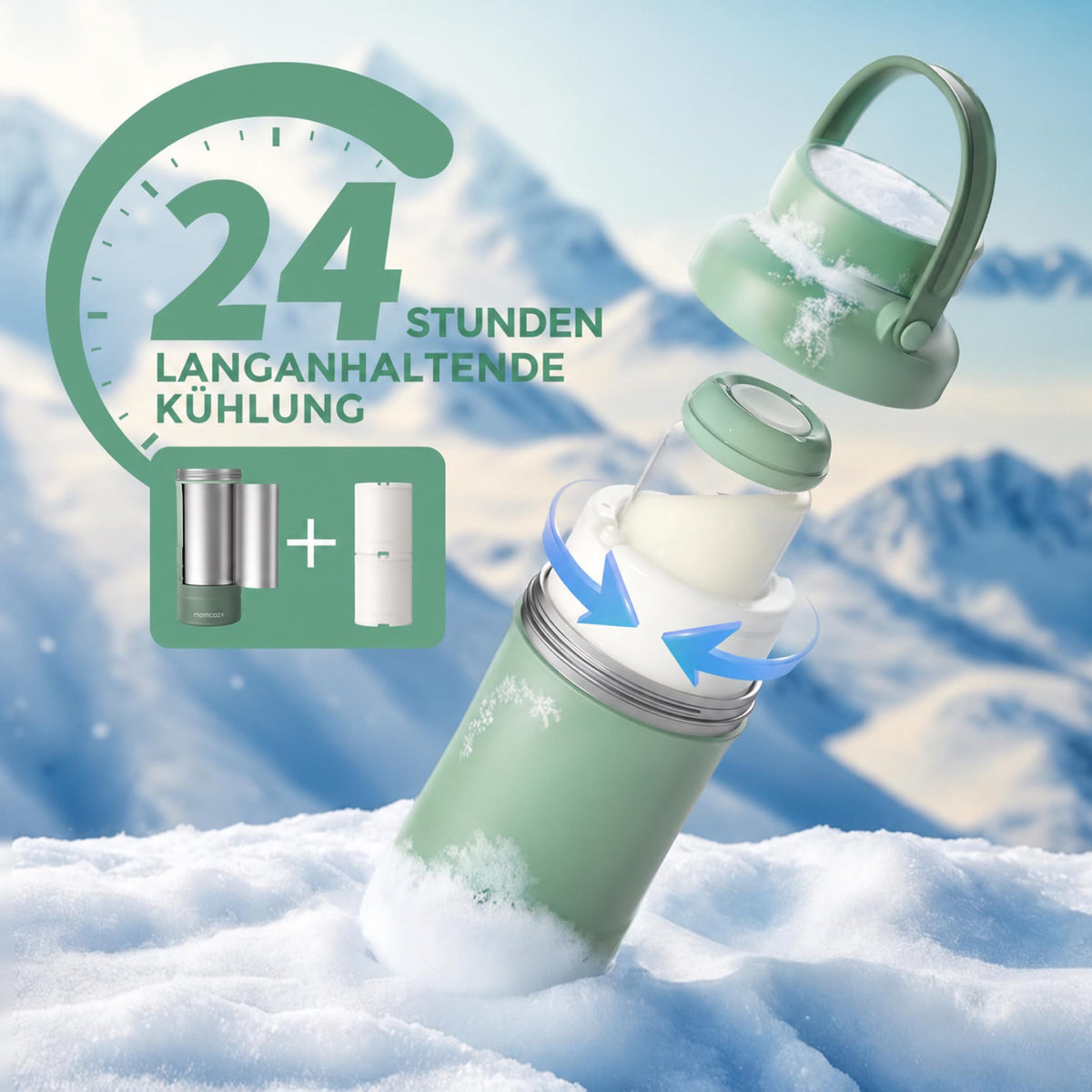 MilkChill – Tragbarer Muttermilchkühler für unterwegs