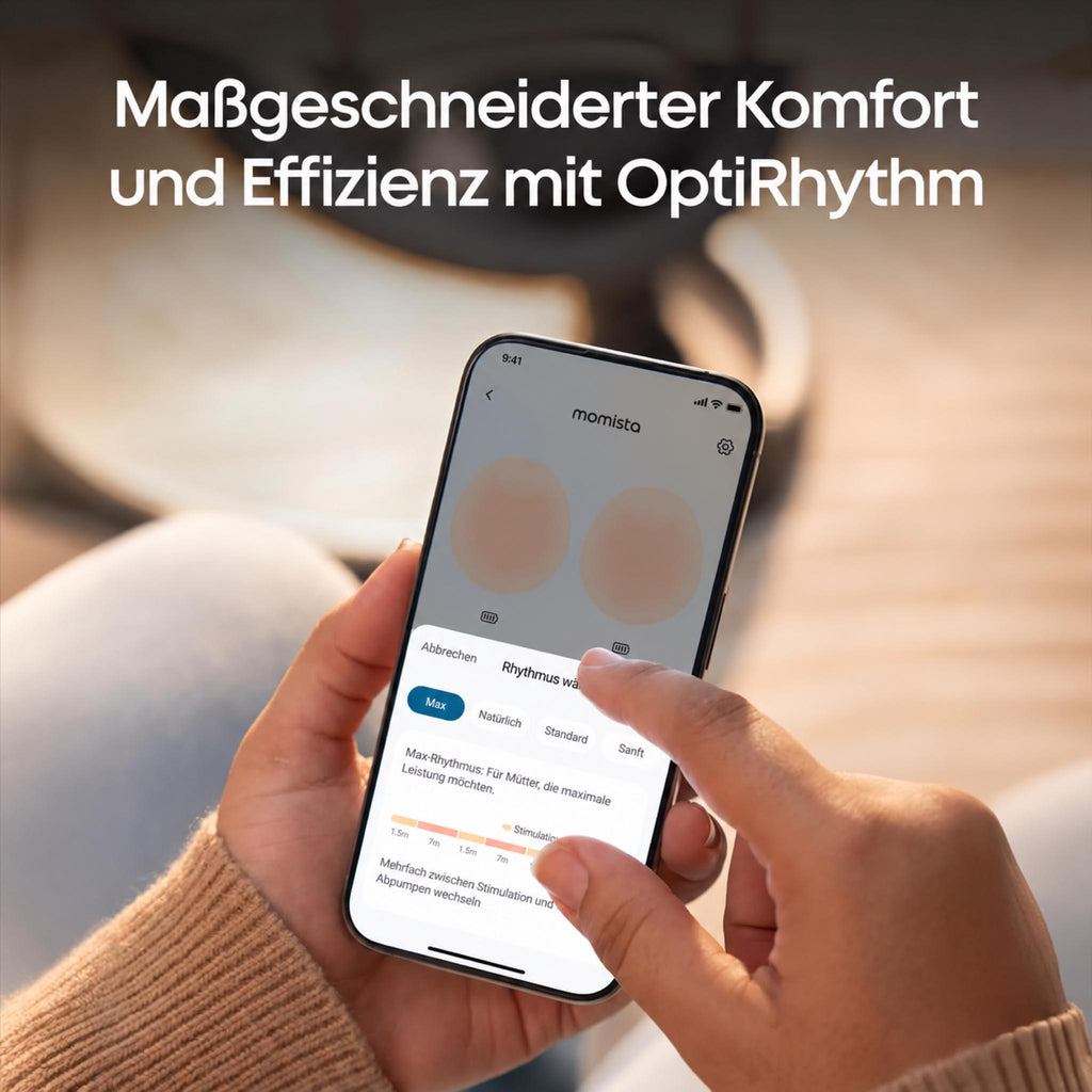 MilkFlow Heat+ – Tragbare Milchpumpe mit Wärme & App