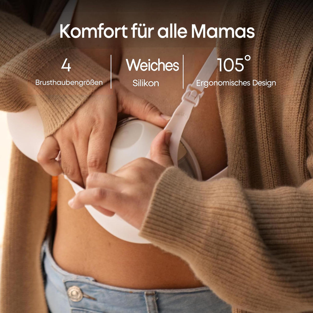 MilkFlow Heat+ – Tragbare Milchpumpe mit Wärme & App
