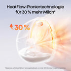MilkFlow Heat+ – Tragbare Milchpumpe mit Wärme & App
