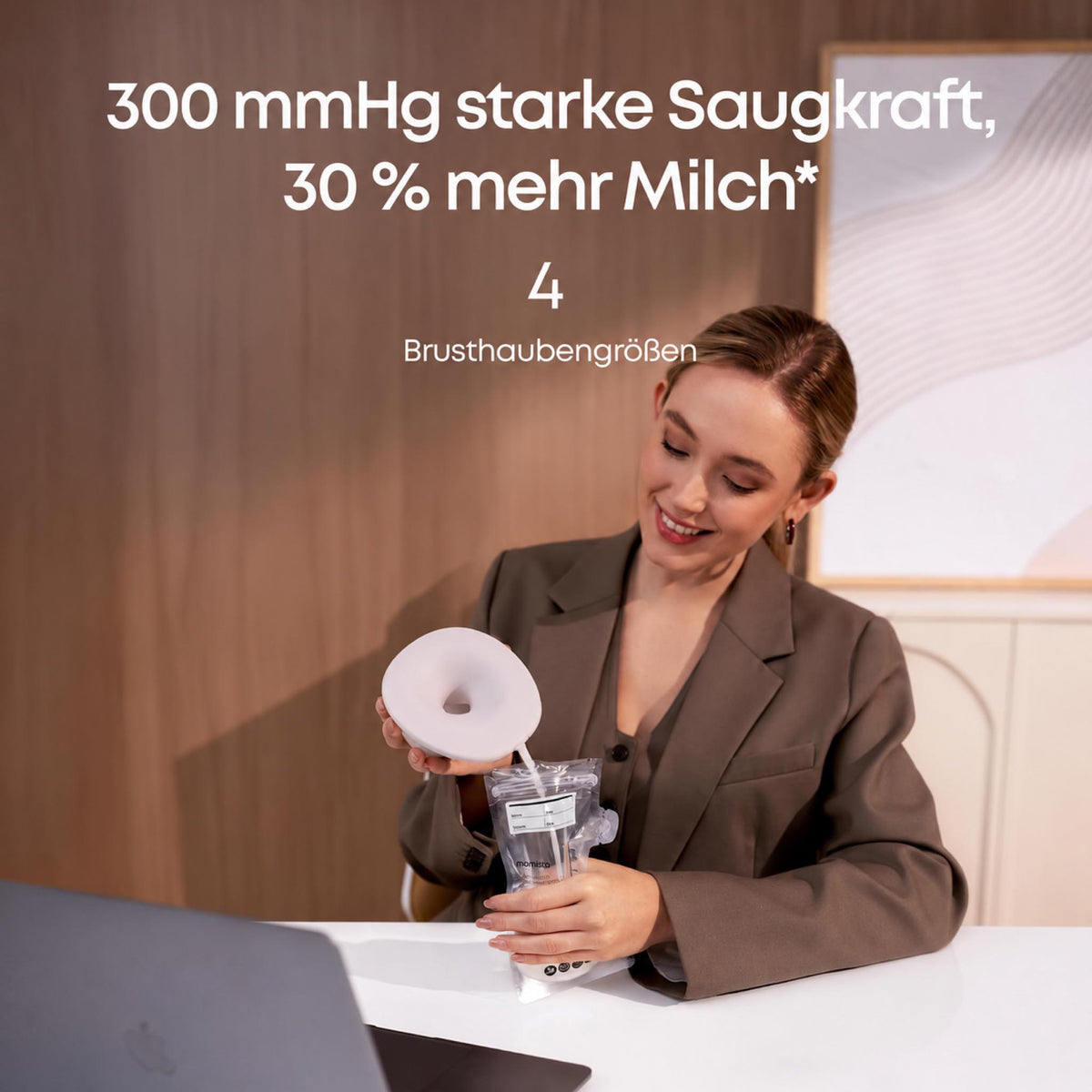 MilkFlow Heat+ – Tragbare Milchpumpe mit Wärme & App