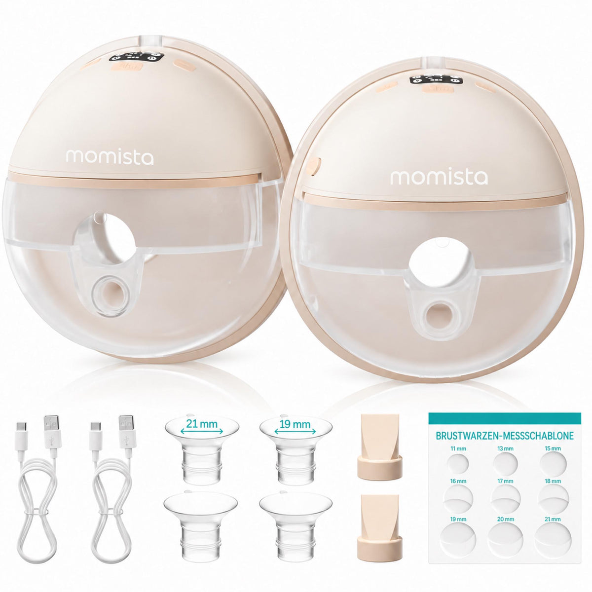 MilkFlow – Tragbare elektrische Milchpumpe im 2er-Set