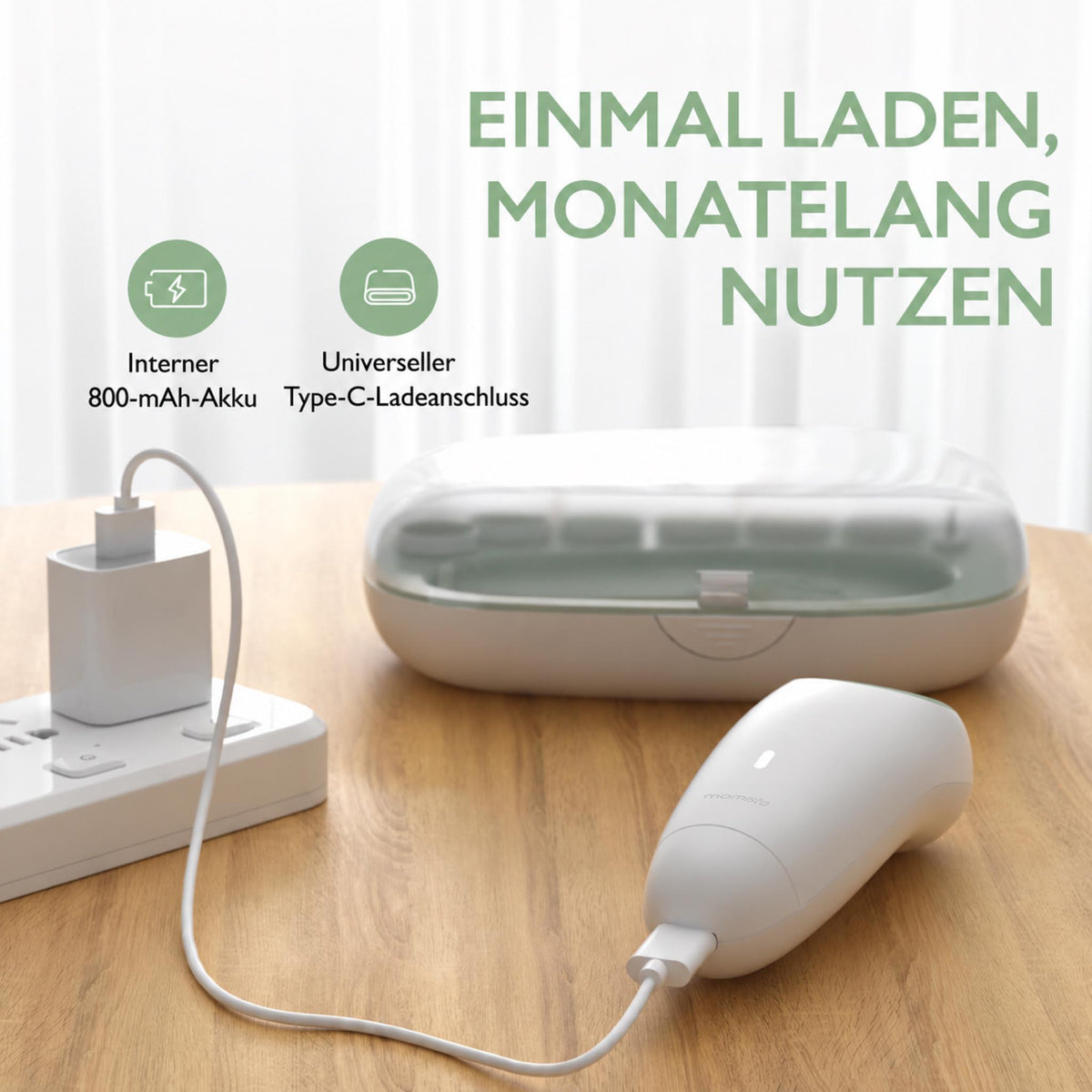 NailCare – Elektrische Baby-Nagelfeile mit LED-Licht