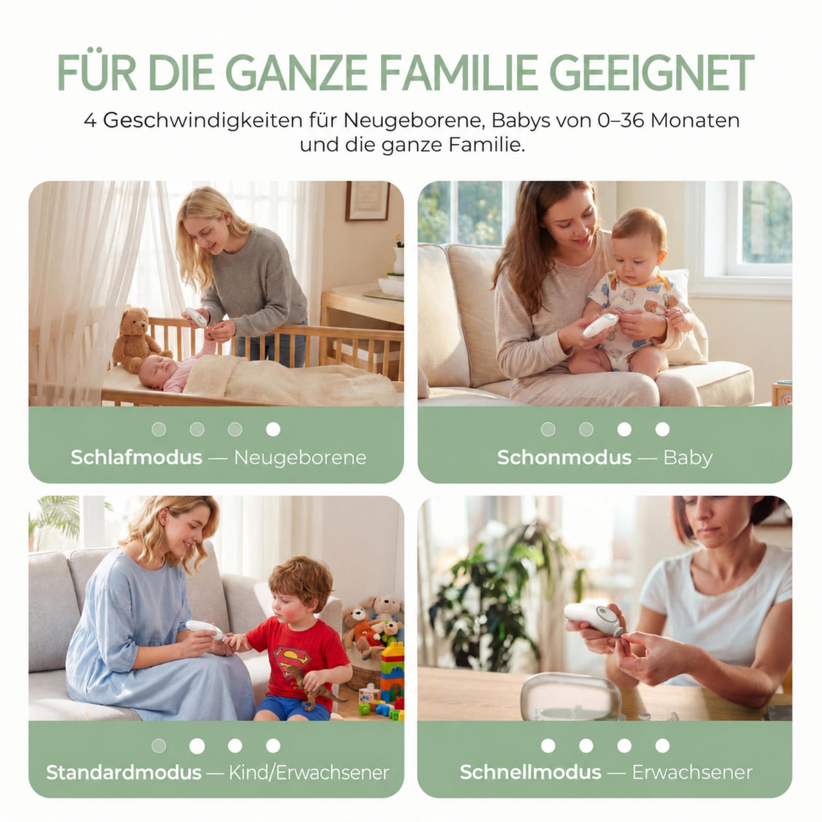 NailCare – Elektrische Baby-Nagelfeile mit LED-Licht