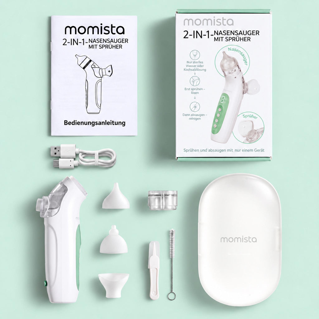 NoseCare – Elektrischer Nasensauger für Babys mit Sprühfunktion