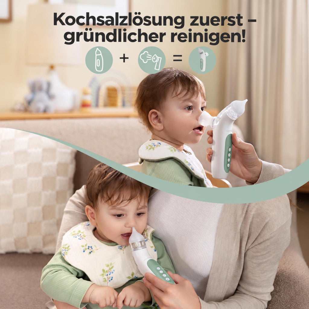 NoseCare – Elektrischer Nasensauger für Babys mit Sprühfunktion