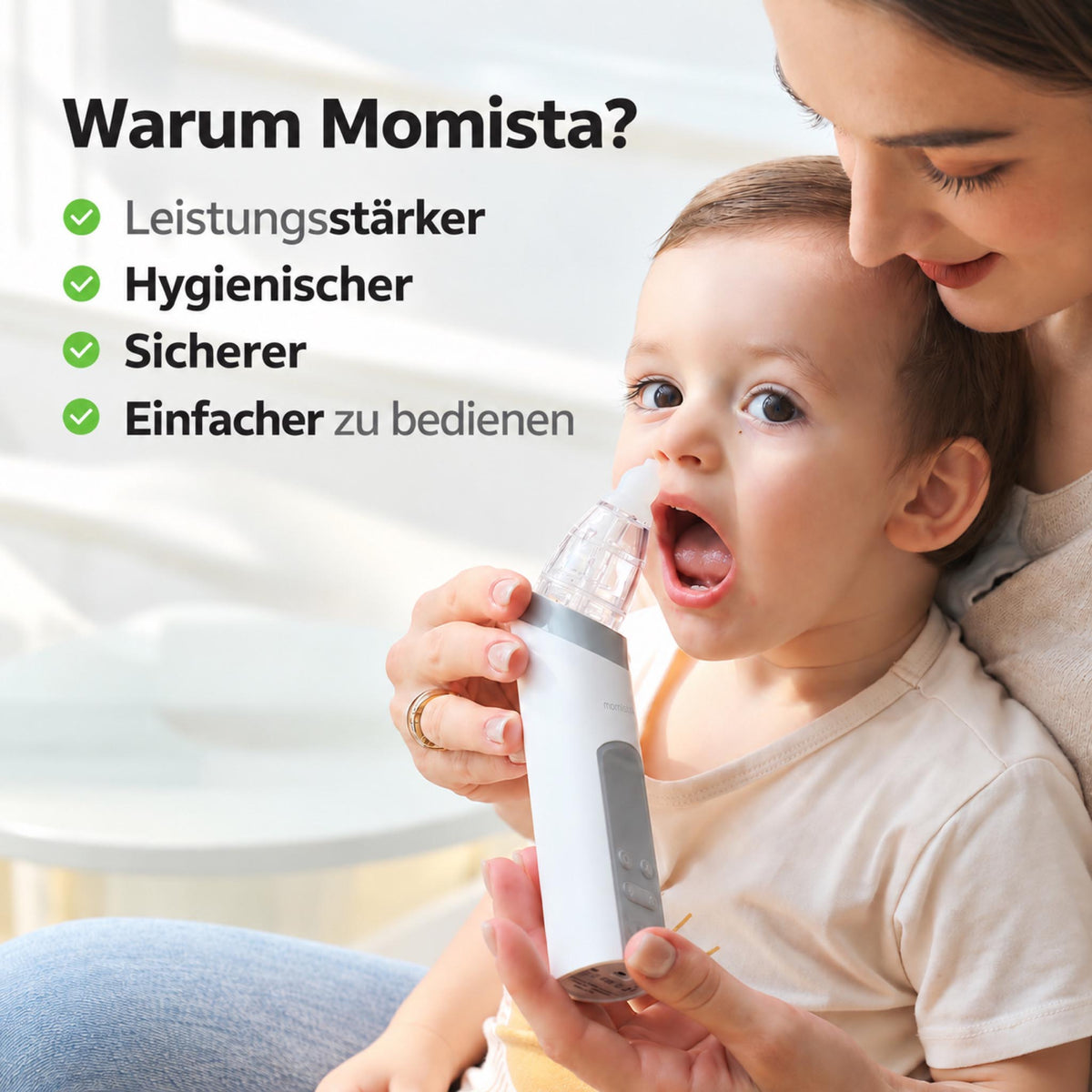 NoseCare Lite – Elektrischer Nasensauger für Babys