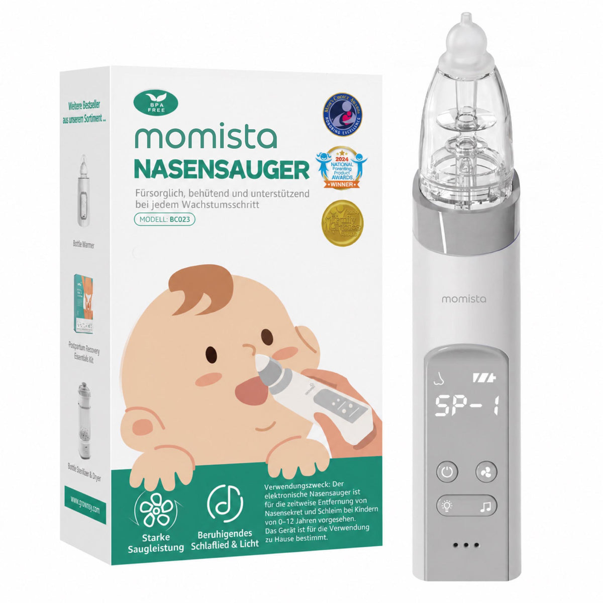 NoseCare Lite – Elektrischer Nasensauger für Babys