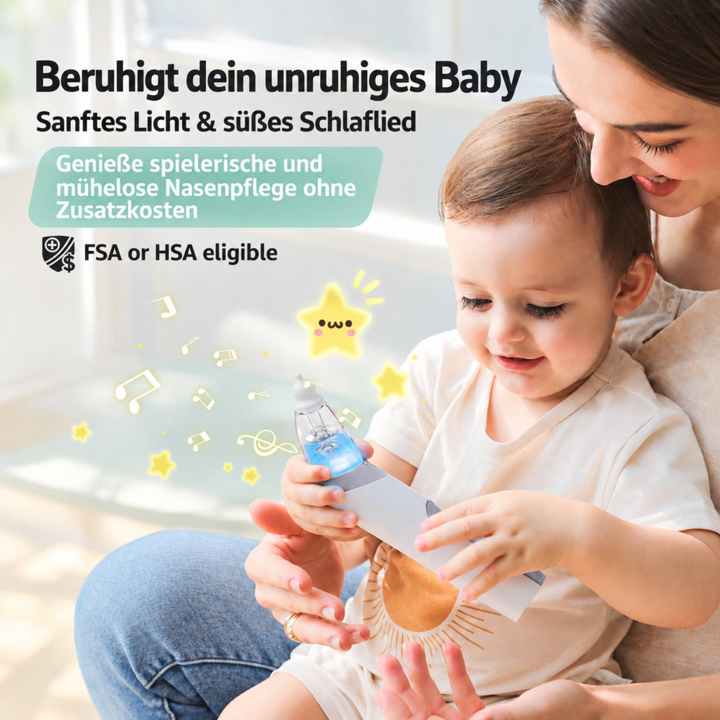 NoseCare Lite – Elektrischer Nasensauger für Babys