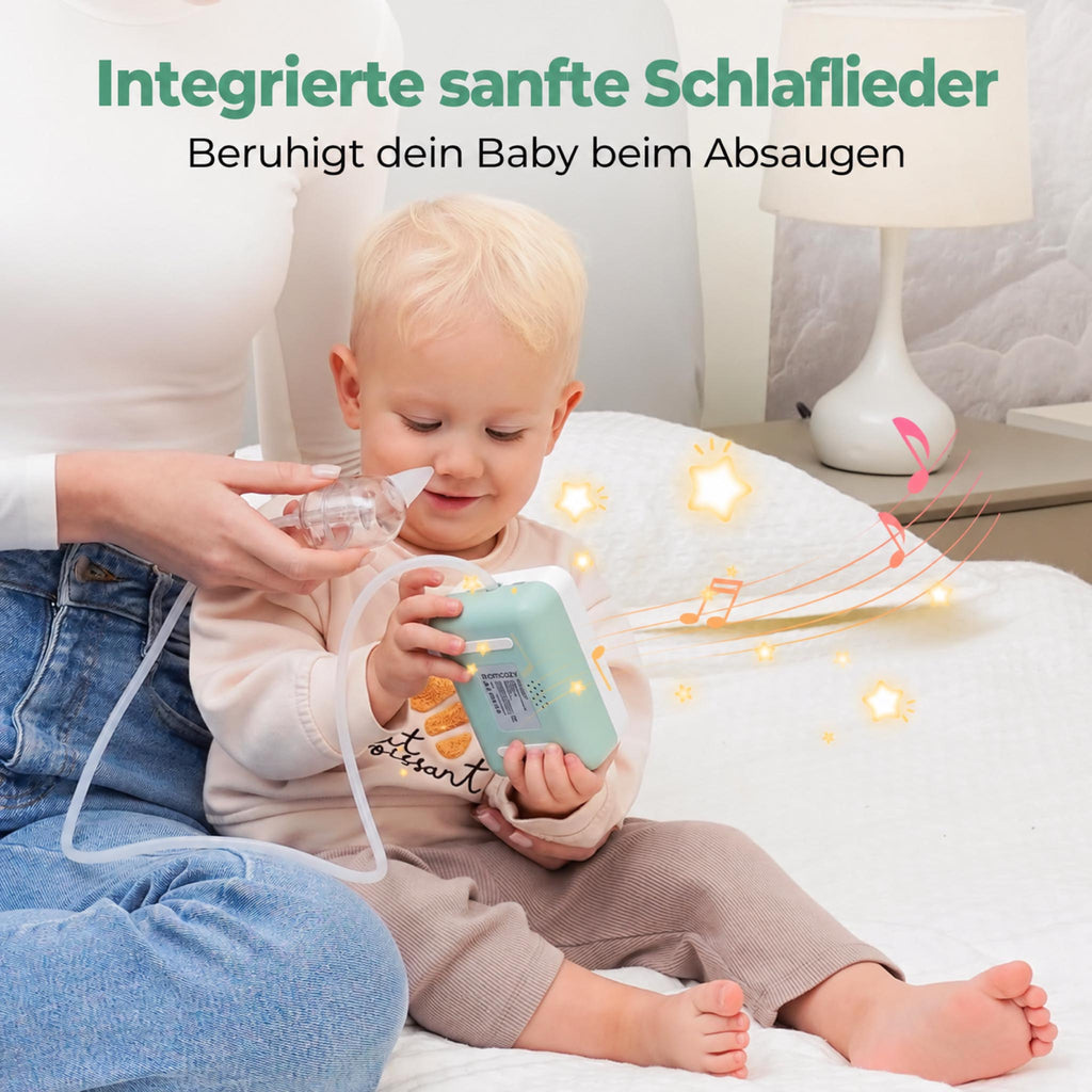 NoseCare Pro+ Elektrischer Nasensauger mit 9 Saugstufen