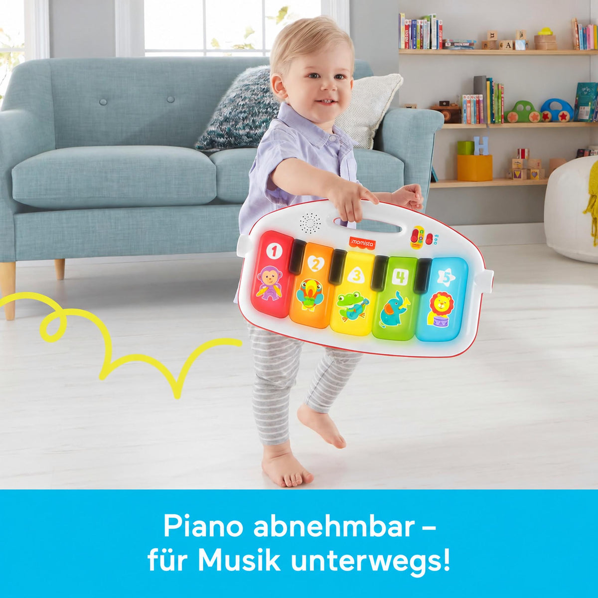 PlayBeat – Baby Spielmatte mit Spielbogen & Musik-Piano