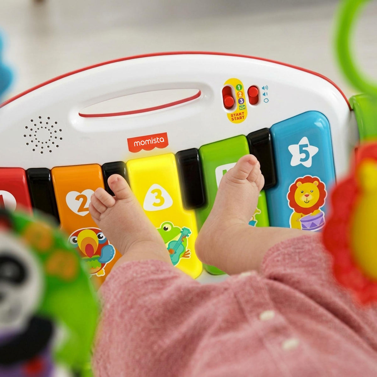 PlayBeat – Baby Spielmatte mit Spielbogen & Musik-Piano