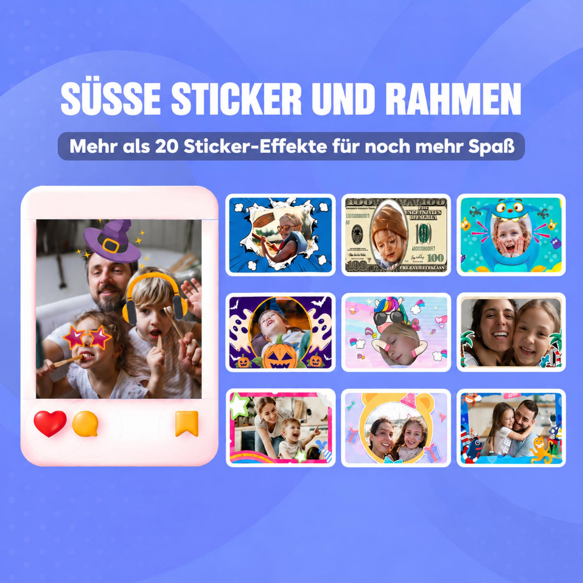 PrintCam – Kinderkamera mit Sofortdruck & Fotofunktion