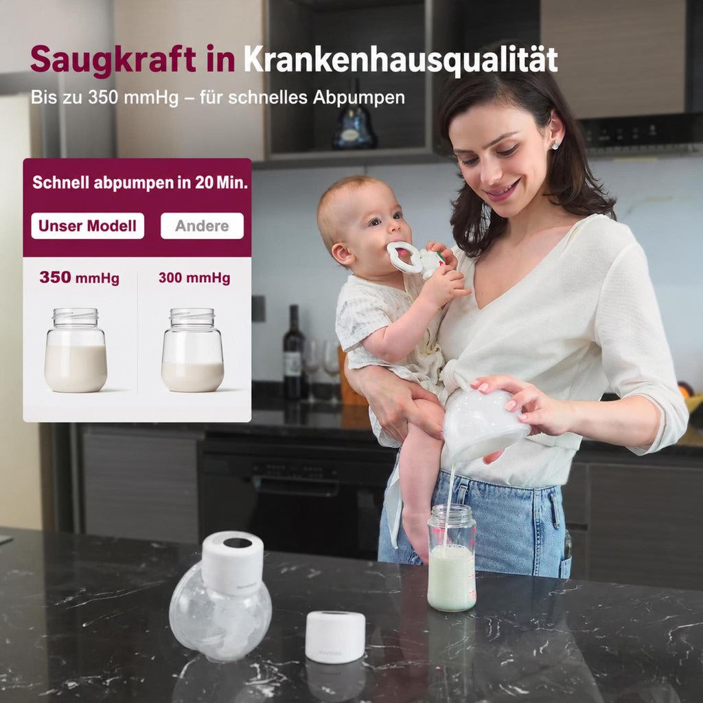 PumpEase – Tragbare elektrische Milchpumpe im 2er-Set