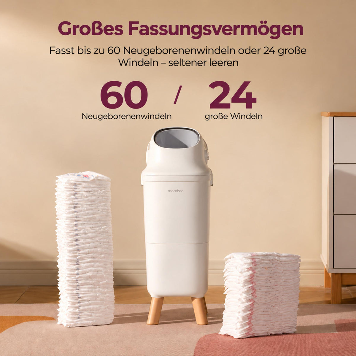 PureBin – Windeleimer mit Geruchsverschluss