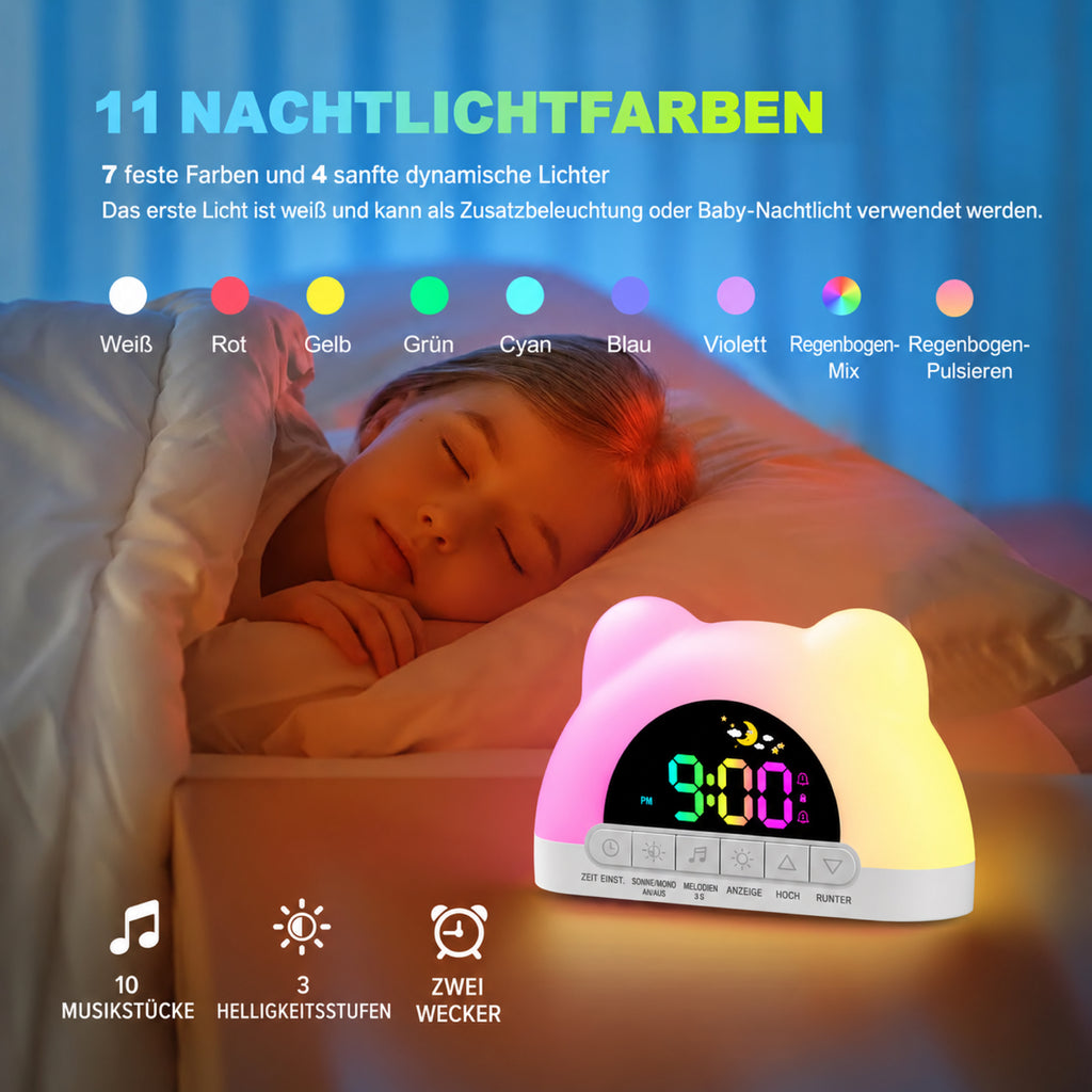 SleepBuddy – Kinderwecker mit Schlaftrainer & Nachtlicht